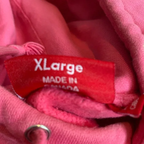 Supreme Hot Pink Hoodie with Green Box Logo - Picture 3 of 7